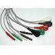 Common 3 Lead 5 Lead ECG Cable Set , LL / Din Style ECG Trunk cable
