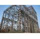 Large Span Heavy Architectural Structural Steel Portal Frame Workshop Plant With Bridge Crane