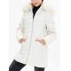 Polyester Modacrylic Womens Long Puffer Coat With Detachable Fur Collar