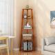 contermperary 5 Shelf Solid Wood Ladder Bookshelf Wooden Corner Rack