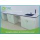 Galvanized Steel Hospital Lab Furniture , Laboratory Benches And Cabinets