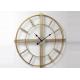 Home Decor Circular Handicraft Oversized Skeleton Clock