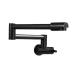 Kitchen Sink Faucet Blackened Chrome-plated Folding Taps and Faucet Shower for Bathroom