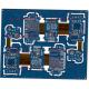 Fr4 Rigid Flex PCB Board / Blue Soder Mask Rigid Printed Circuit Board