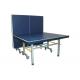 Movable Competition Table Tennis Table Standard Size Blue Color With Wheels