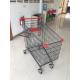 Steel Supermarket Shopping Carts / Buggy Zinc Plated Clear Powder PPG Coating