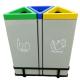 2020 New Design Hot Sale Outdoor Indoor Three Bins Set Garbage Bin Office Waste Cans