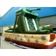 Double Stitching Tank Bouncy Castle Plato 0.55mm PVC Tarpaulin WIth Climbing Wall