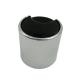 Ribbed Closure Style Press Aluminum Top Bottle Plastic Sliver Disc Cap For Cosmetic