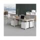 Modern Office Furniture MDF Panel Office Tables and Chairs Set for Staff Desk