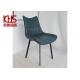 European Hotel Dark Green Leather Dining Chairs Luxury Quilted Leather Dining Chair