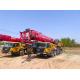 80 Tons Direct Source Mobile Truck Crane 50 Meters Max Working Height Used Yellow and Red
