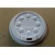 White Plastic Paper Cup Lid With Button For Coffee Cups / Cold Cups