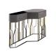 0.85m Shoe Cabinet Console Table With File Drawers Stainless Steel Matted