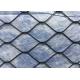 High Safety Metal Black Rope Mesh Corrosion Resistance For Zoo Animals Protection