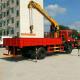 HOT SALE! Dongfeng D9 8T mobile crane boom mounted on cargo truck, Best price Mechanical claw picking carry Crane