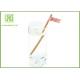 Odorless Disposable Coffee Stirrers Straight / Paddle Shape / Round Head Shape