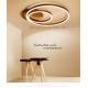 Acrylic And Aliminum LED Ceiling Lamps Coffee Color 98W 755*700*163MM
