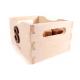 Several Color Wooden Crates With Handle , Custom Made Large Unfinished Wood Box Without Lid