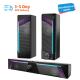 Desktop Gaming Speakers with Rich Bass USB Powered Portable RGB Computer Volume Control