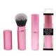 Pink ISO9001 Nylon Retractable Makeup Brush 10.5*2.5cm