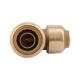 Tubomart SharkBite 1/2-in Push-to-Connect x 3/8-in Push to Connect 90Degree Reducing Elbow Brass Fittings