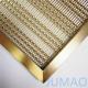 Brass Metal Wire Mesh Room Divider Partition For Sofa Background Wall