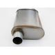 Oval 2.5 Inlet Outlet SS 409 Muffler For Magnaflow