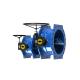 Arch Or Flat Shape Double Eccentric Butterfly Valve With Ribs