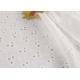 Leaf Design Eyelet Cotton Lace Fabric For Absorbent And Breathable Nightgown