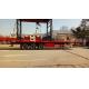 Cargo Container Platform Semi Trailer With Howo Heavy Duty Chassis And Twist Locks