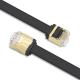 Ultra Thin RJ45 Cat7 Patch Cord Flat Network Cat5e CAT6 LSZH Jacket