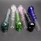 Colorful Skull Pyrex Glass Smoking Pipe Spoon Tube 5.5 Inch Straight Type