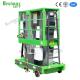 6m Platform Height Mobile Vertical Lifting Platform With Double Mast