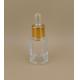 Delicate Glass Dropper Bottle For Lotion Clear Matte Design CRC Possible