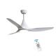 5 Speed 3CCT White ABS Blade Ceiling Fan For Restaurant 1500LM