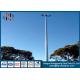 Height 20-30M LED High Mast Steel Lighting Poles with Lifting System for Stadium