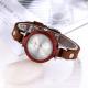 fashion lady watches , vintage designs , leather wood watches in elegant ,