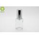 Round Shape Clear Glass Foundation Bottle 30ml Custom Service Acceptable