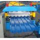 Blue High Speed Roof Panel Roll Forming Machine 7.5kw Hydraulic