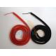 Custom Special 1metre Long Red/Black Wire Reinforced Coiled Cable Safety Cord Leash