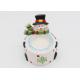 Ceramic Hand Painted Candle Holders Earthenware Material For Christmas Decoration