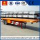 Double Axles 20ft 40ft Flat Bed Semi Trailer 2 axles container semi truck flatbed