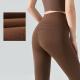 Winter Plush Yoga Thickened Warm Fitness Pants Peach Hip Exercise Tights