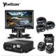 Outdoor Mobile DVR System AHD Bus Dome Camera Monitor System 4 Channel SD Card