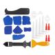 3 in 1 Caulking Tools Silicone Sealant Finishing Tool Grout Scraper Caulk Remover with Caulk Nozzle Pads Kit