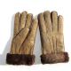 comfortable spanish sheepskin double face gloves soft lamb fur gloves winter