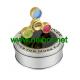 Round Gift Tin Container With PVC Window for Popular metal fidget spinner toy packaging