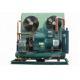 Commercial Condensing Unit Semi Hermetic Reciprocating Refrigeration Compressor Compact Structure