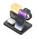 6 In 1 Wireless Fast Charger with Alarm Clock , 15W Mobile Phone Wireless Charger